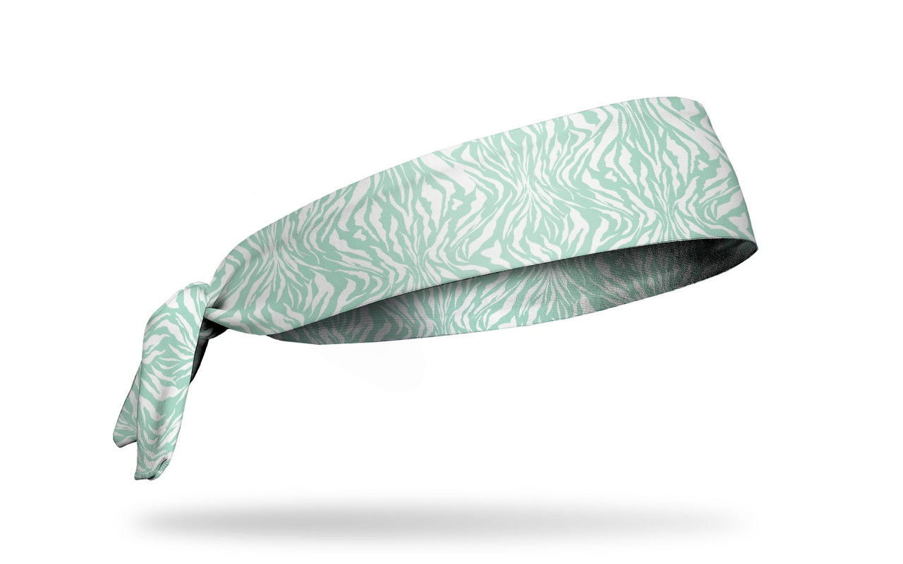 Zen Zebra Mint Flex Tie Headband