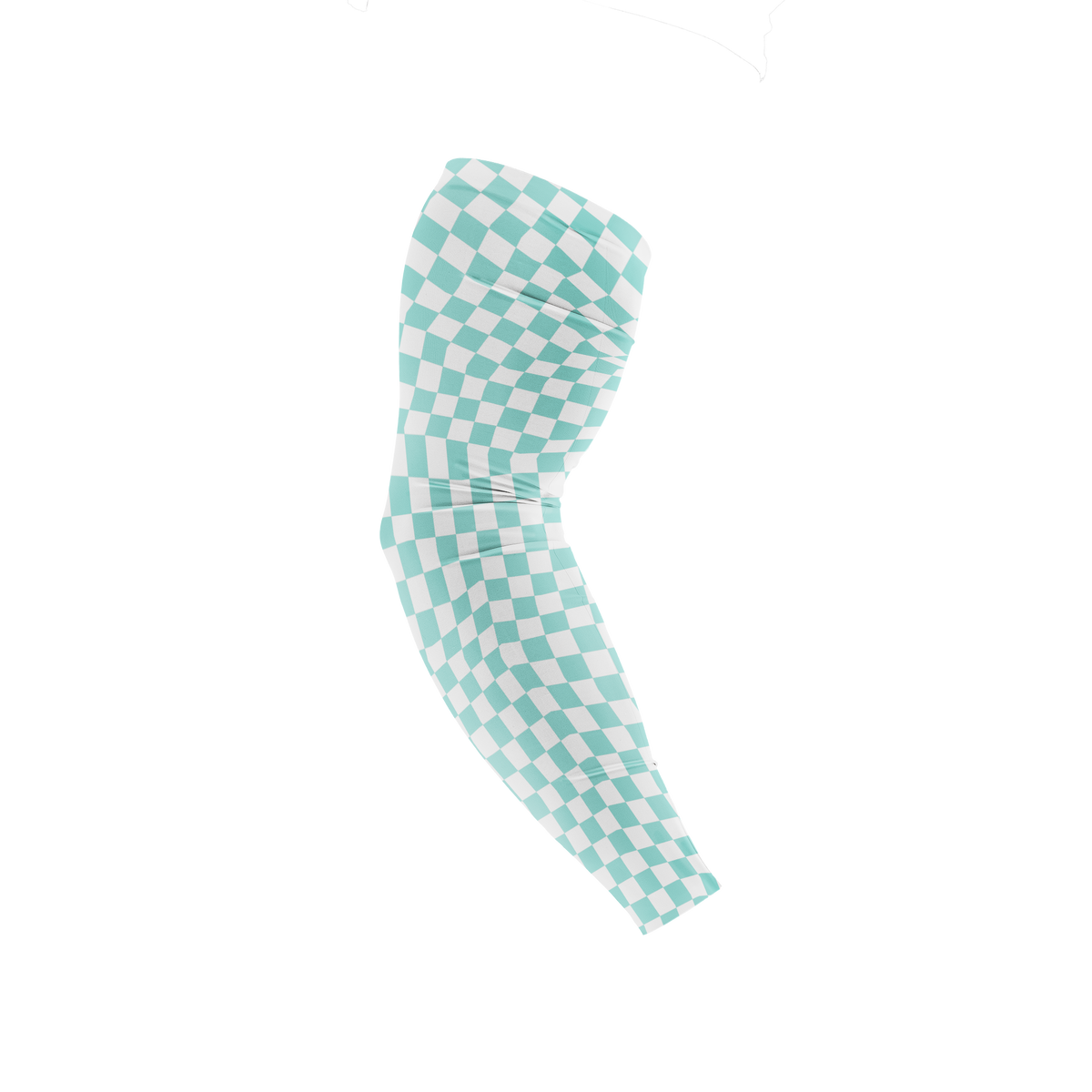 Mint Check Arm Sleeve
