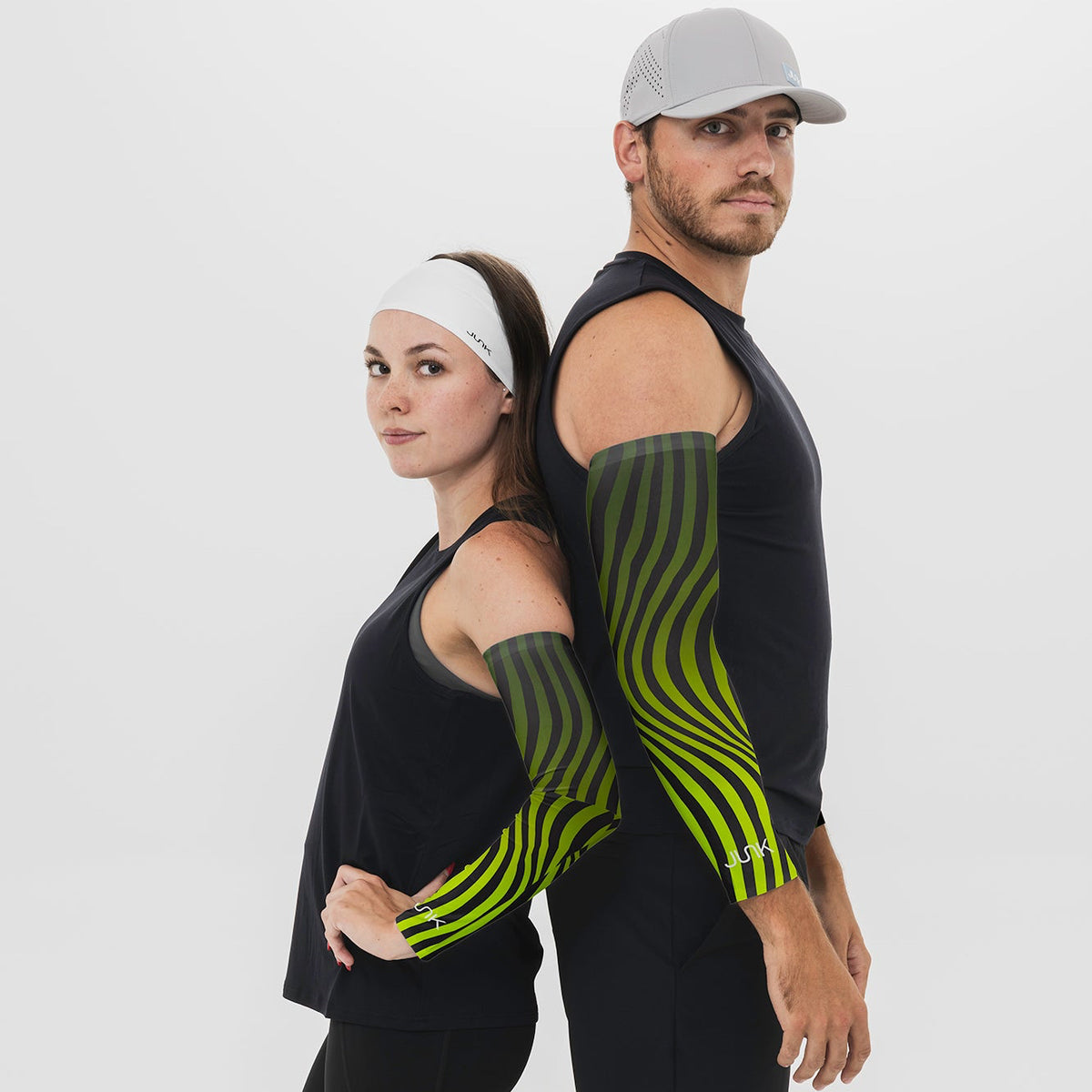 Chartreuse Wave Arm Sleeve