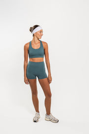 Women's Breakthrough Cross-Back Sports Bra: Eucalyptus - View 3
