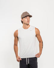 Men's Breakthrough Tank: Bone White - View 3