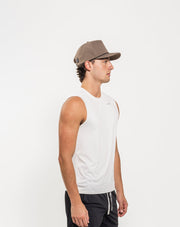 Men's Breakthrough Tank: Bone White - View 2