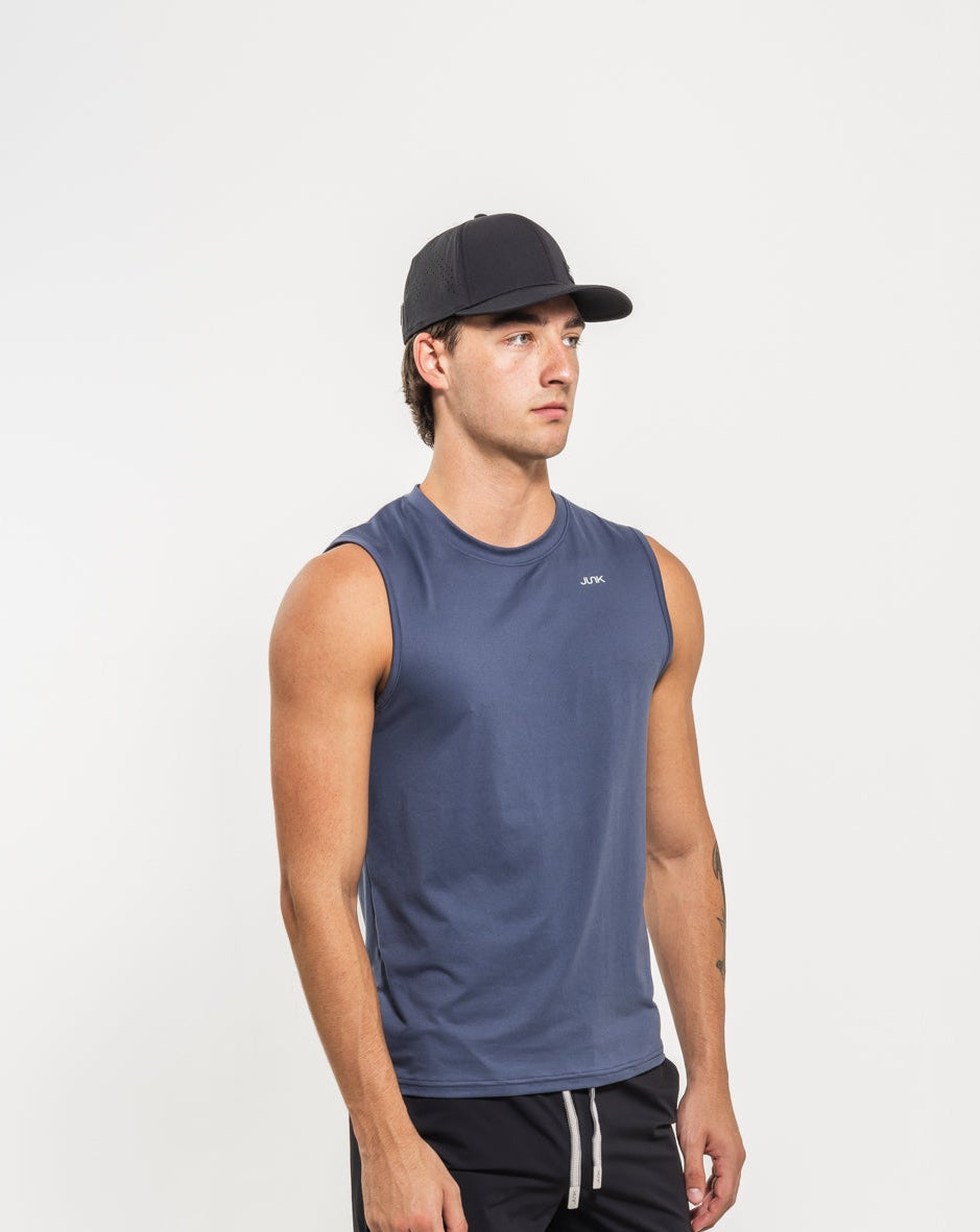Men's Breakthrough Tank: Slate Gray - View 2