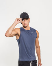 Men's Breakthrough Tank: Slate Gray - View 3