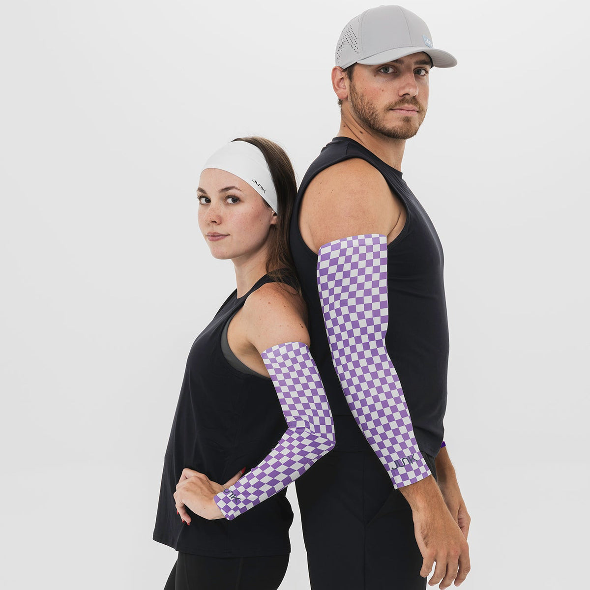 Lilac Check Arm Sleeve