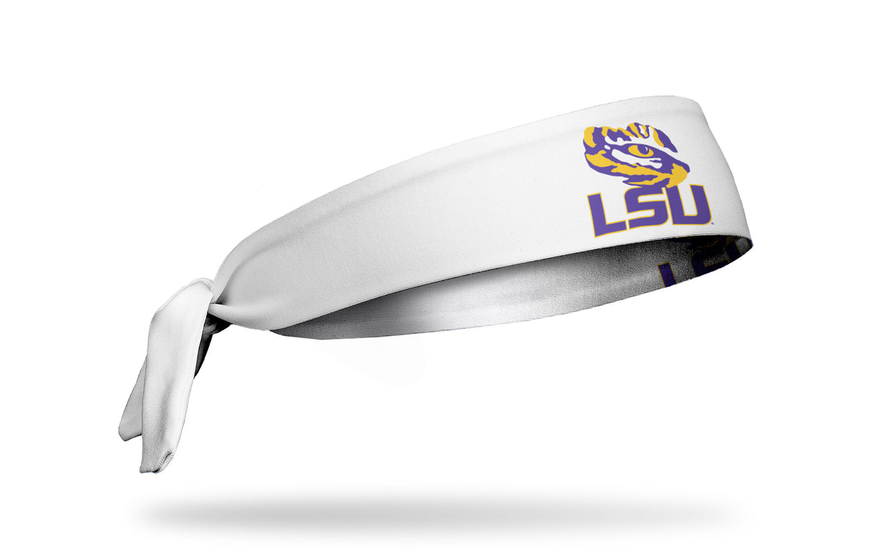 Louisiana State University: LSU Gold Stacked White Tie Headband