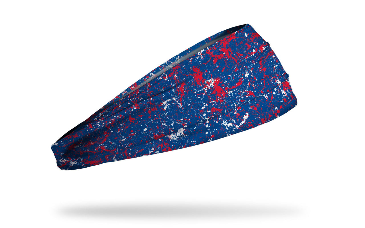 Blue Red Splatter Big Bang Lite Headband