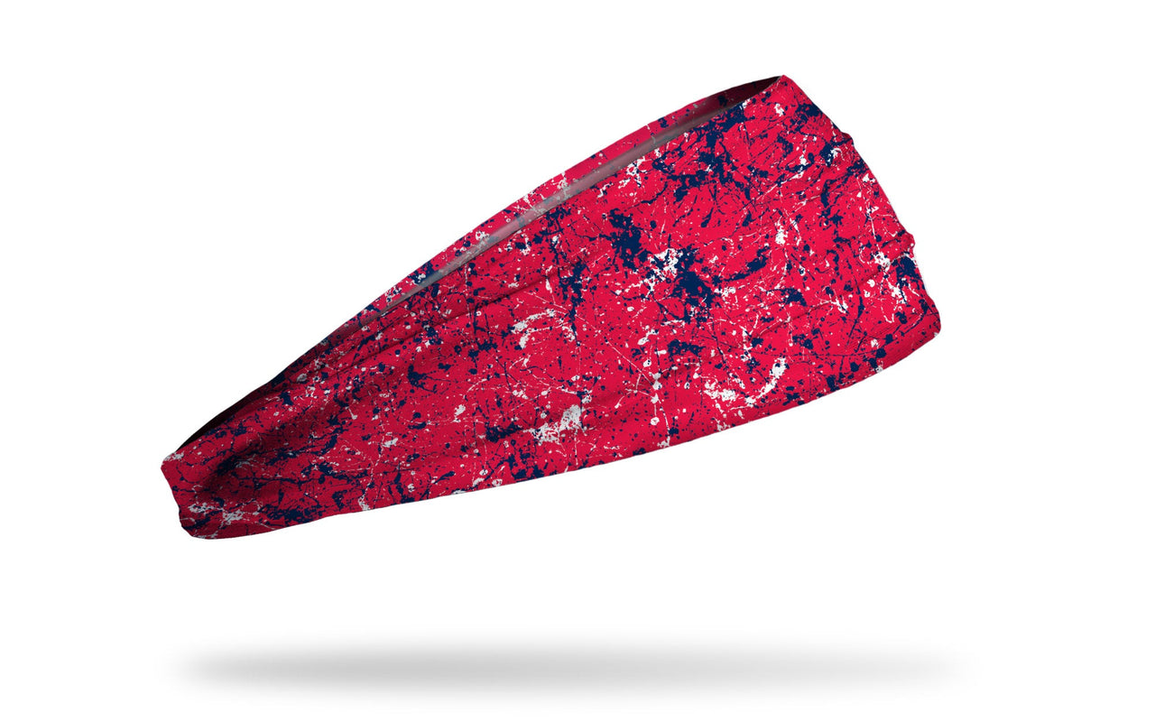 Red Navy Splatter Big Bang Lite Headband