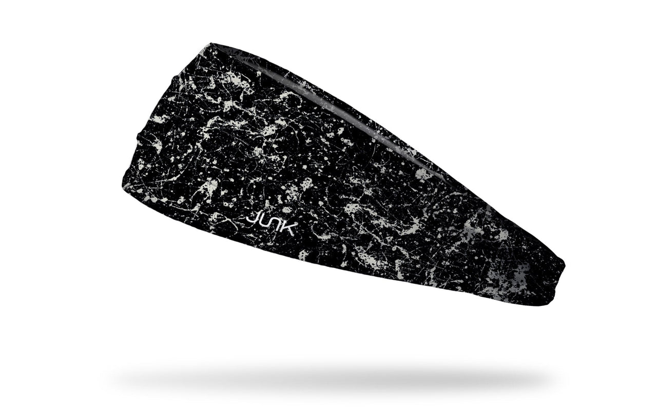 Black Silver White Splatter Big Bang Lite Headband