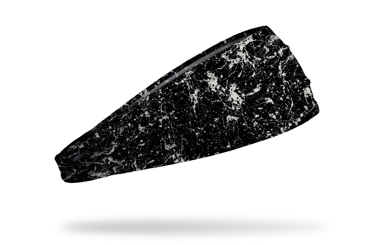 Black Silver White Splatter Big Bang Lite Headband