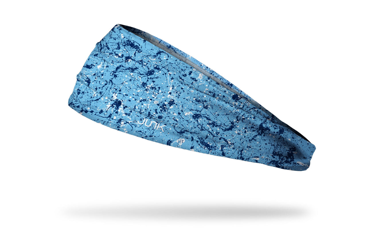 Light Blue Blue Splatter Paint Big Bang Lite Headband