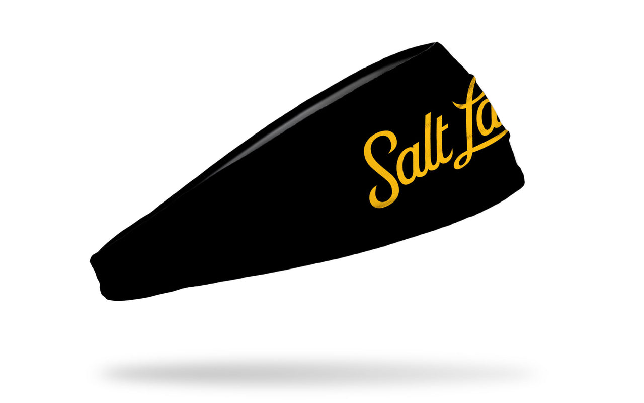Salt Lake Bees: Script Black Big Bang Lite Headband