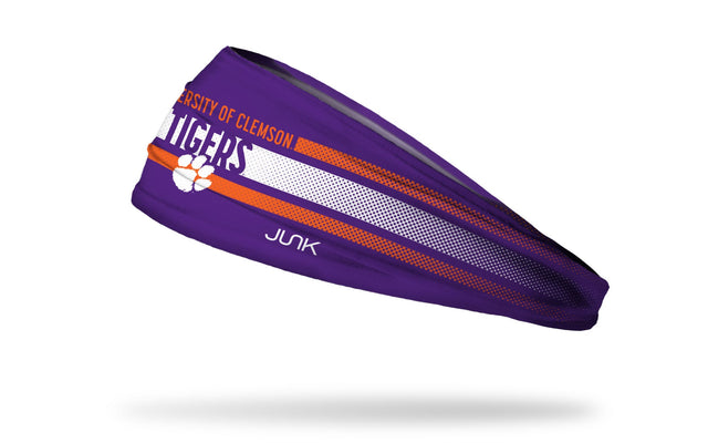 Clemson University White Headband