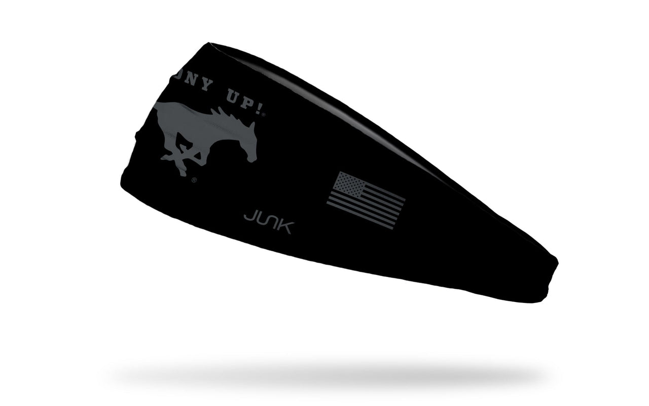 Southern Methodist University: Black Out Big Bang Lite Headband