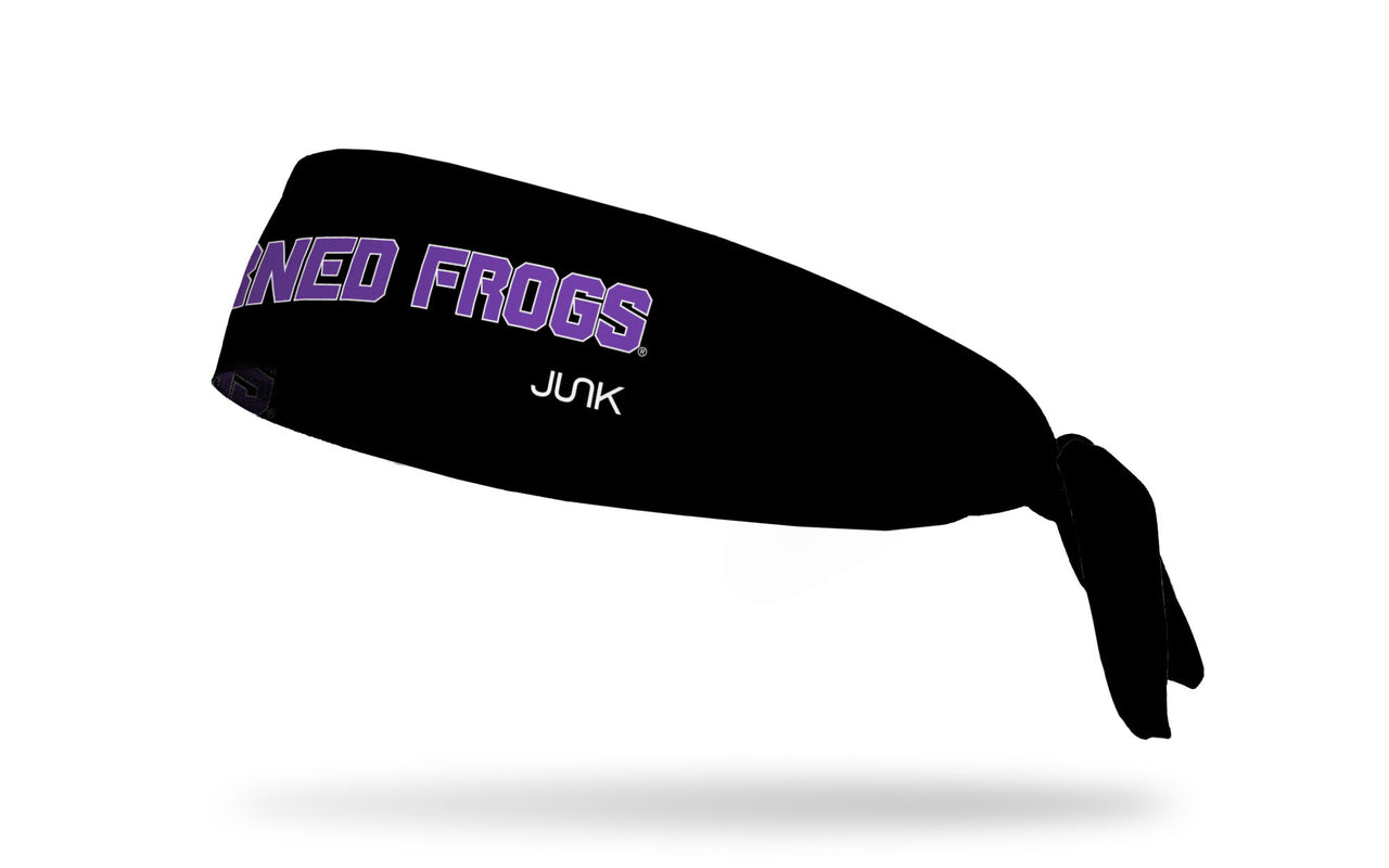 TCU: Horned Frogs Black Flex Tie Headband