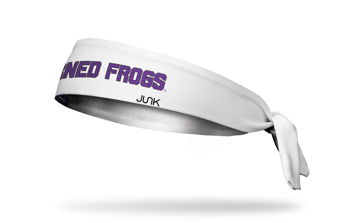 TCU: Horned Frogs White Flex Tie Headband