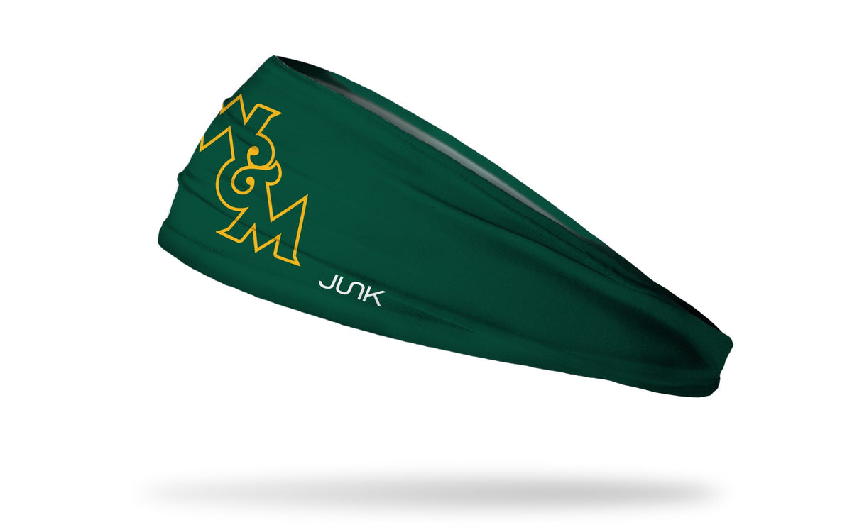 College of William & Mary: Logo Green Big Bang Lite Headband - View 1