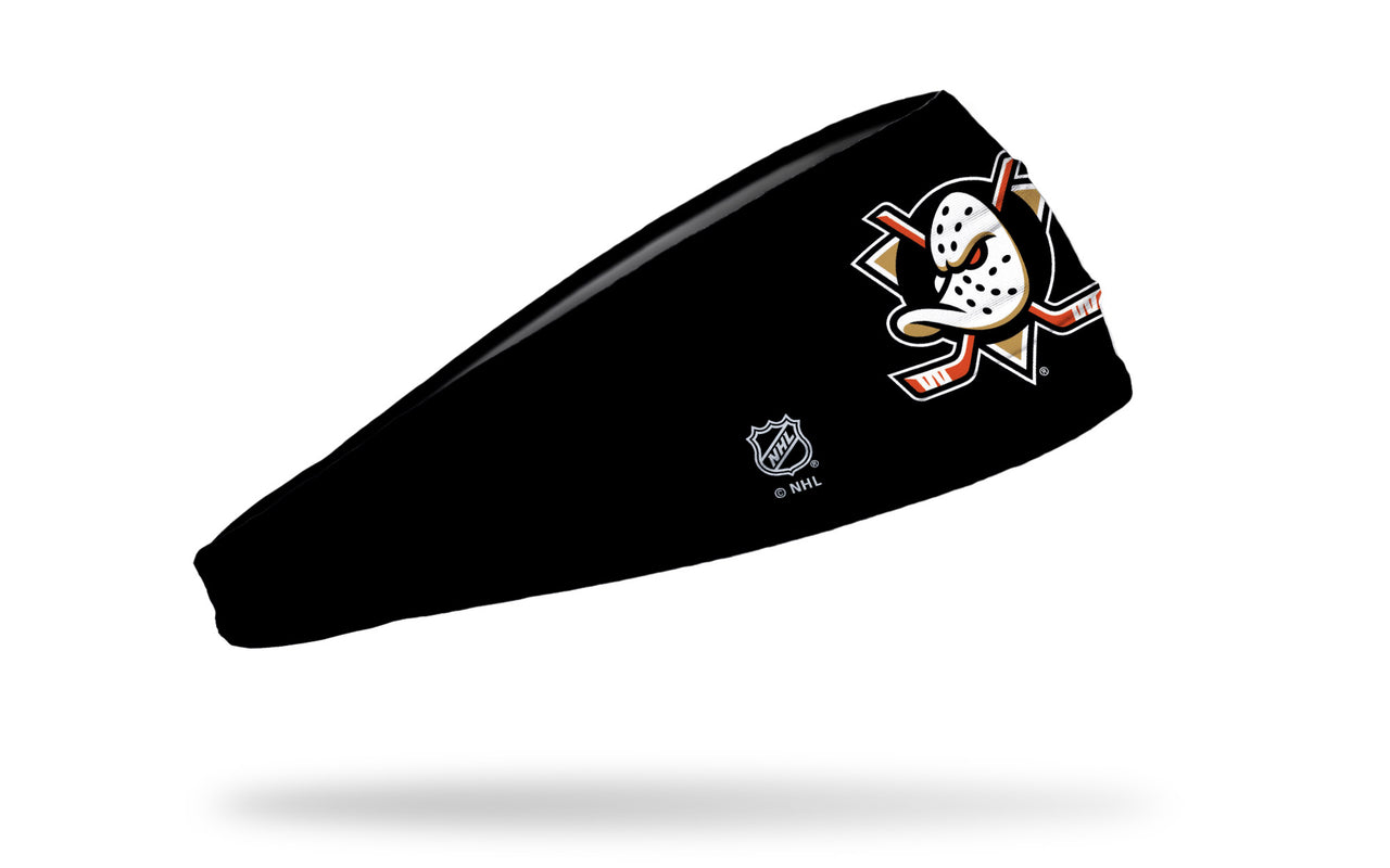 Anaheim Ducks: Logo Black Headband