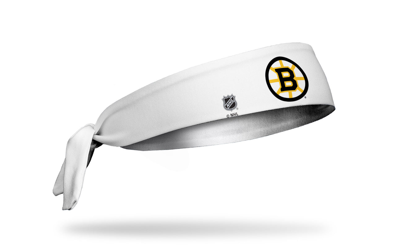 Boston Bruins: Logo White Flex Tie Headband