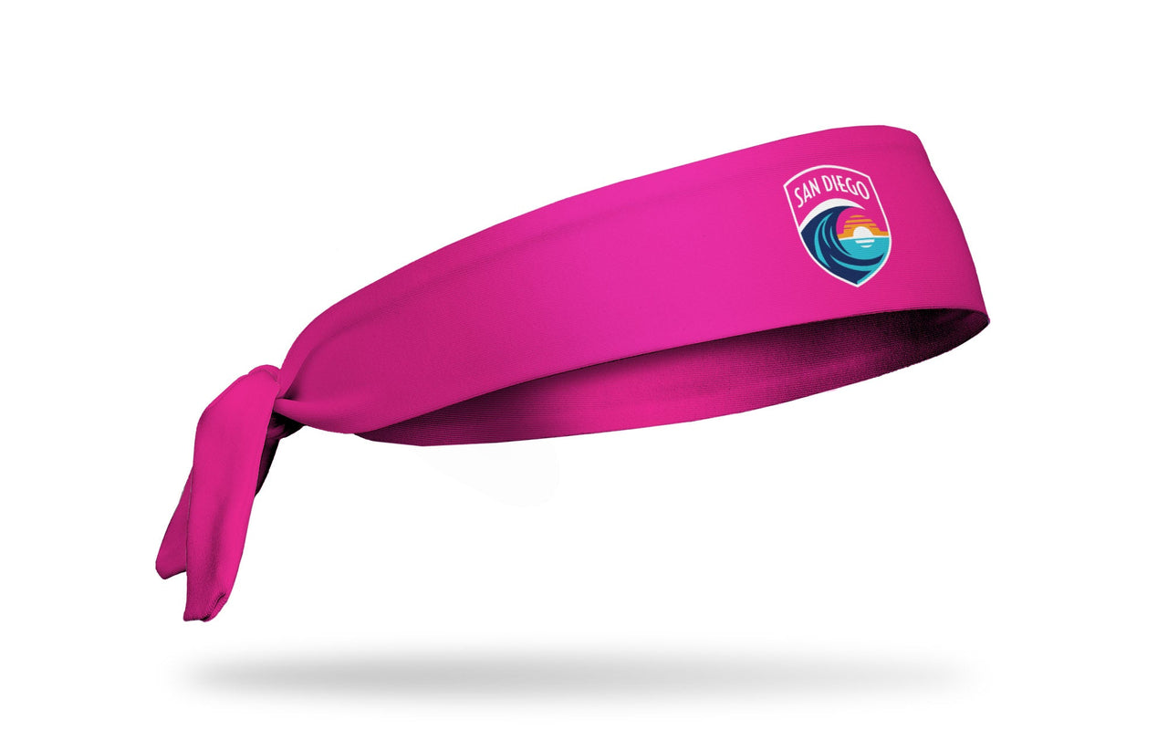 San Diego Wave FC: Logo Pink Tie Headband