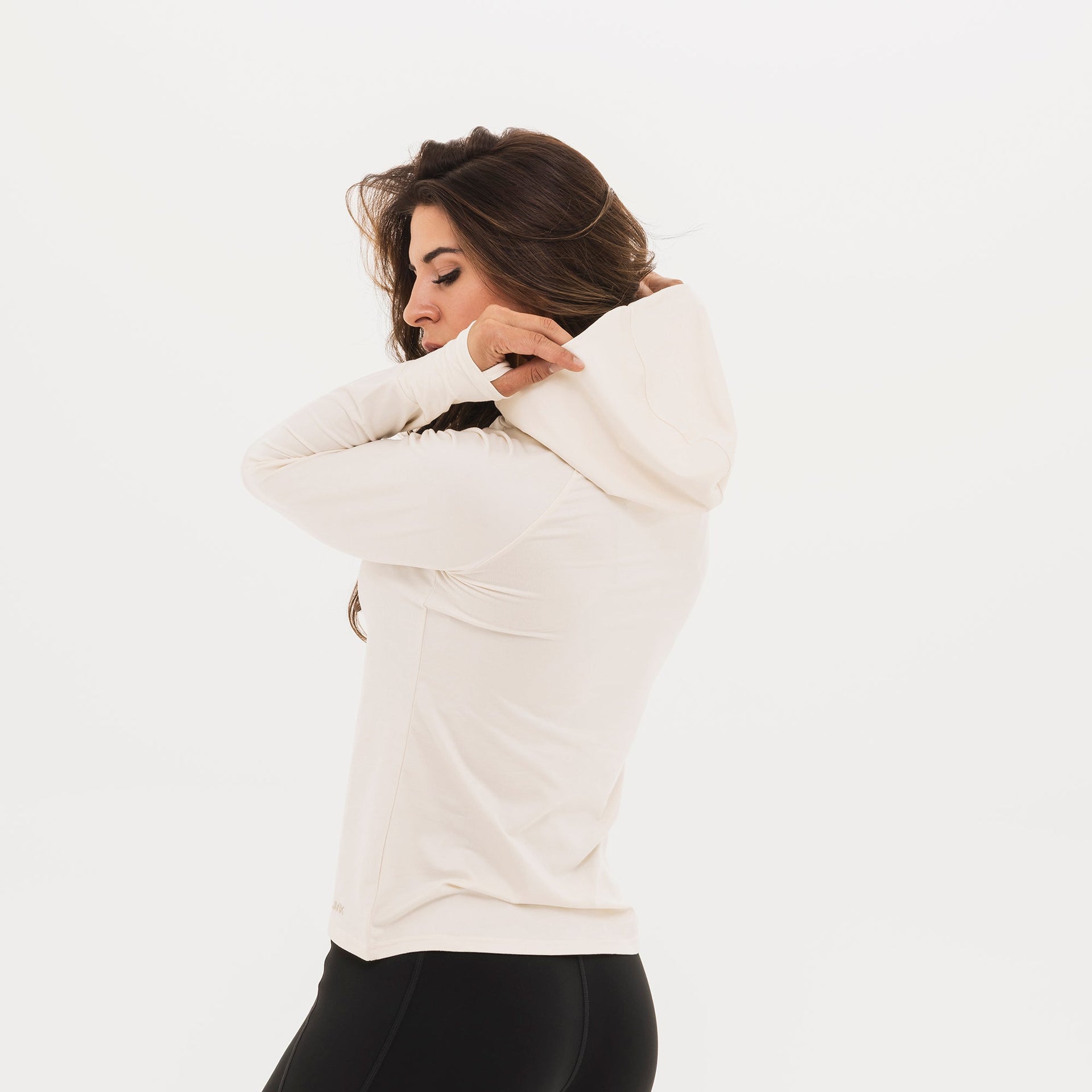 Women's Breakthrough Hoodie: Bone Heather - View 7