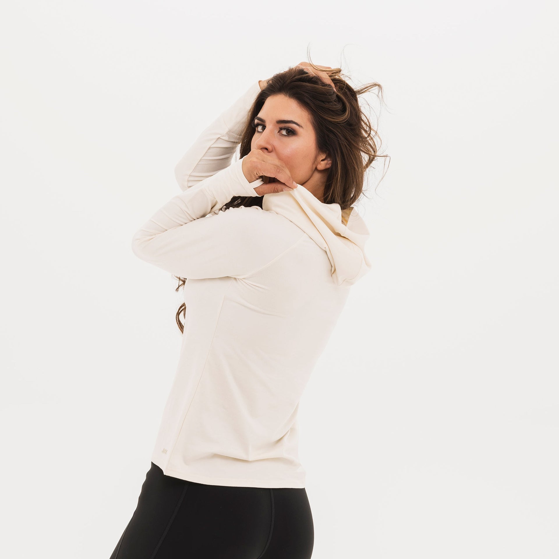 Women's Breakthrough Hoodie: Bone Heather - View 8