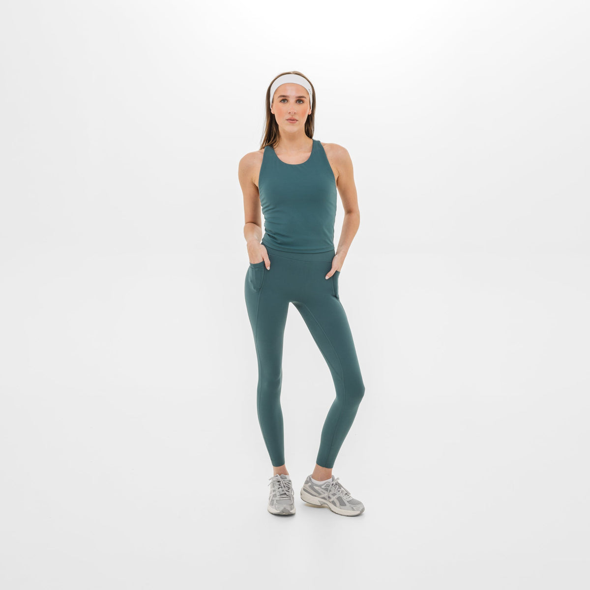 Women's Breakthrough Leggings: Eucalyptus - View 1