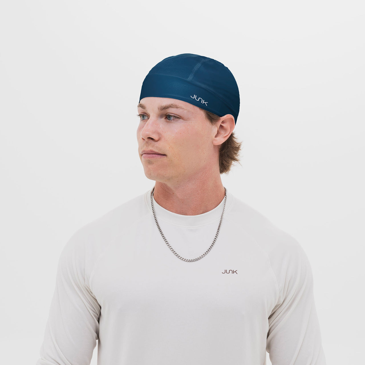 Navy Skull Cap