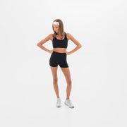 Women's Breakthrough Cross-Back Sports Bra: Obsidian - View 3
