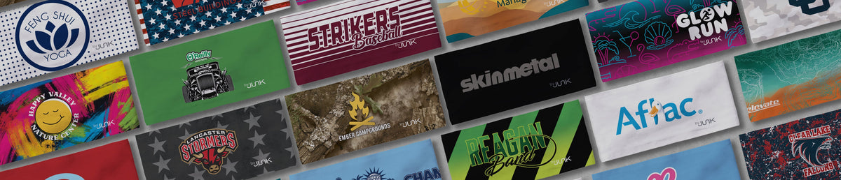 JUNK headbands worn by teams and crews