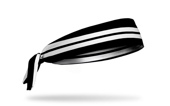 Varsity Stripe (Black) Tie Headband