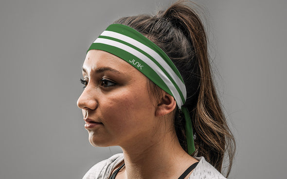 Varsity Stripe (Green) Tie Headband