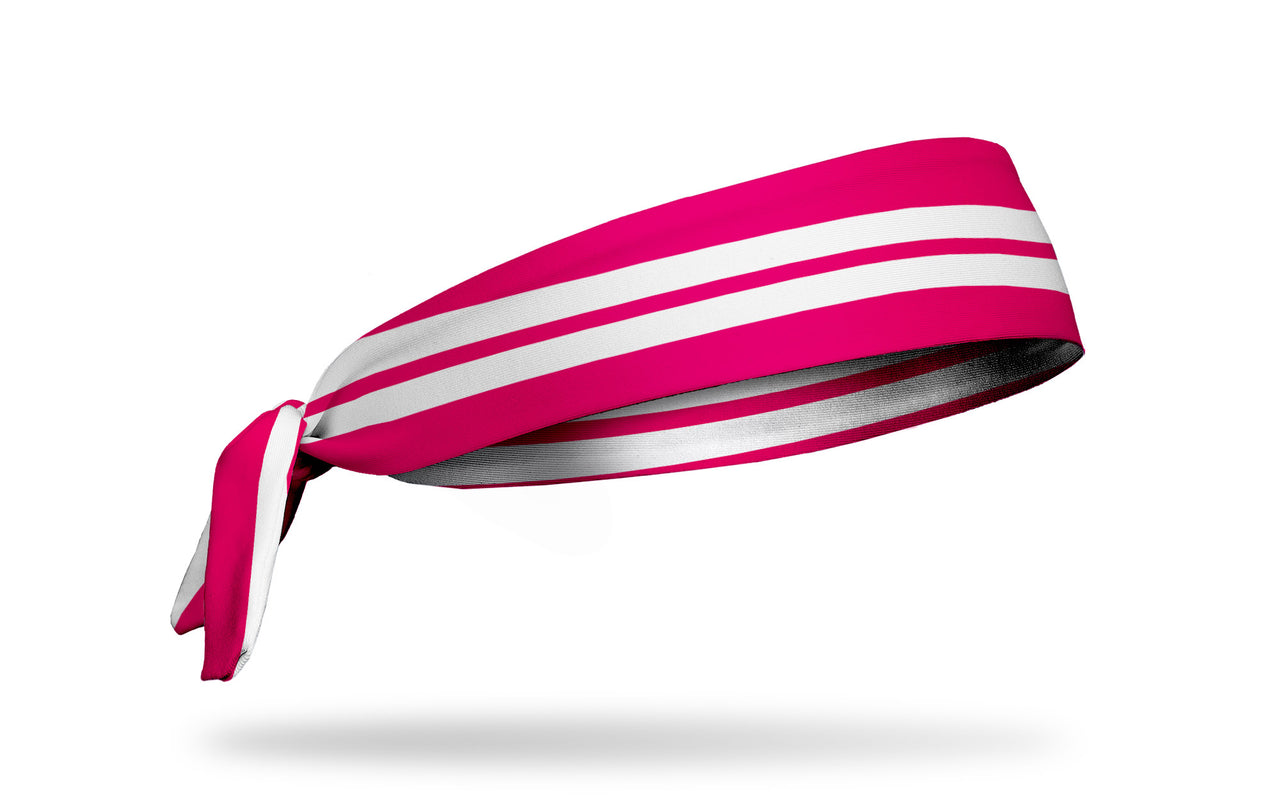Varsity Stripe (Hot Pink) Tie Headband