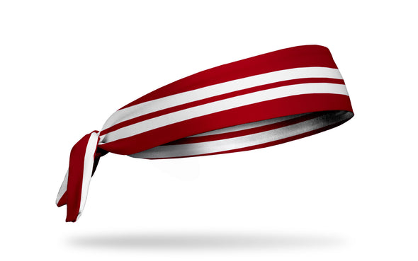 Varsity Stripe (Maroon) Tie Headband