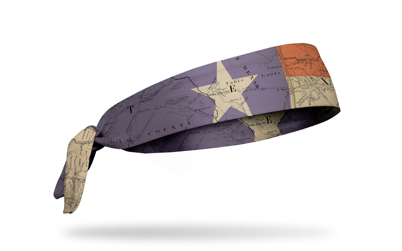Texas State Flag Map Tie Headband