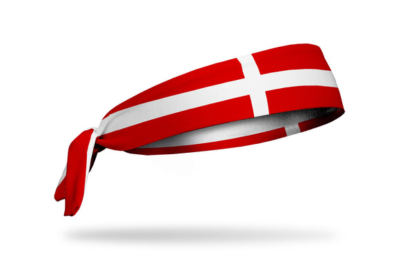 Denmark Flag Tie Headband