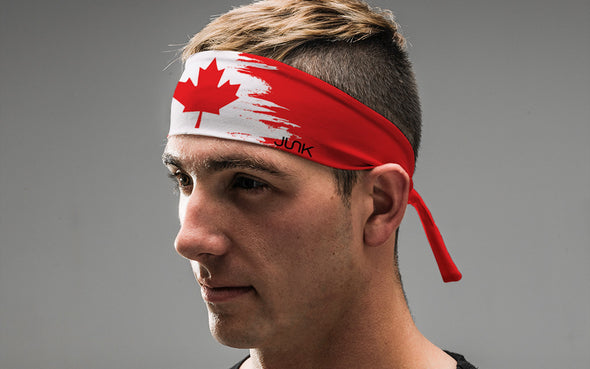 Canadian Streak Tie Headband