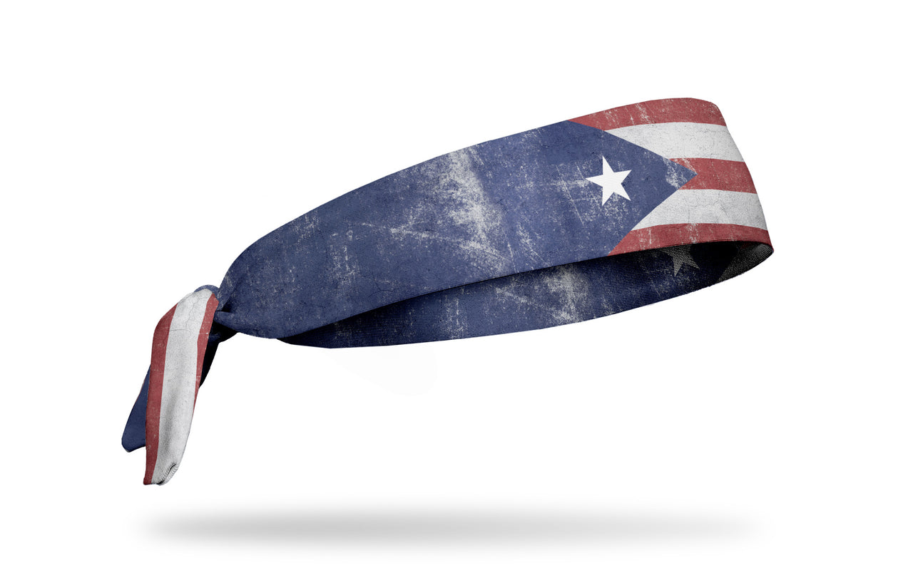 Puerto Rico Grunge Tie Headband