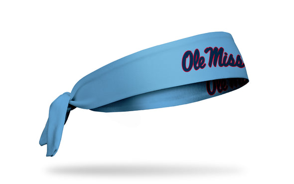 University of Mississippi: Ole Miss Lt. Blue Tie Headband
