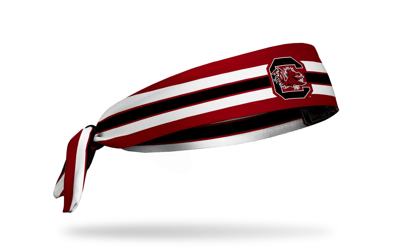 University of South Carolina: Gamecocks Stripes Garnet Tie Headband