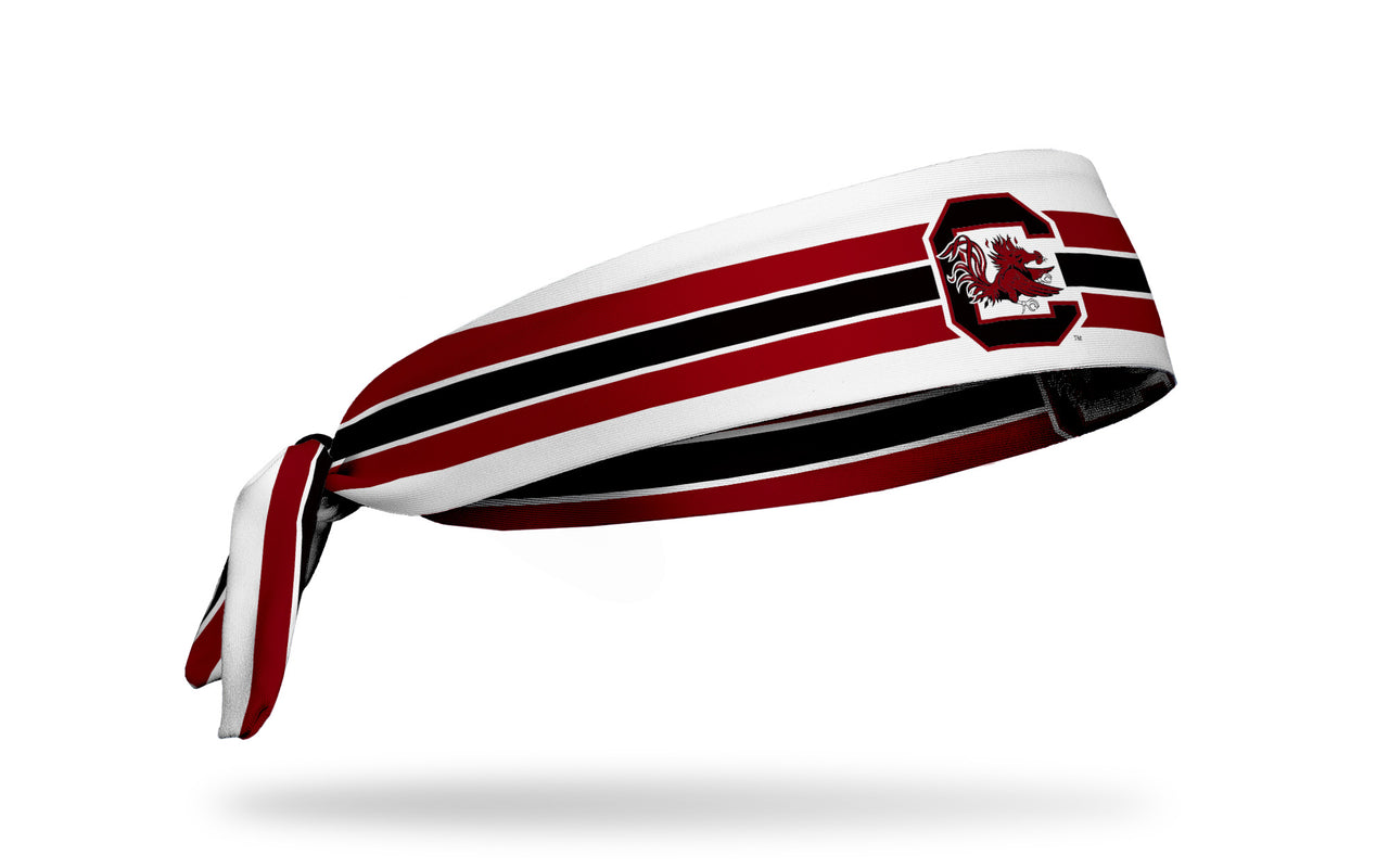 University of South Carolina: Gamecocks Stripes White Tie Headband