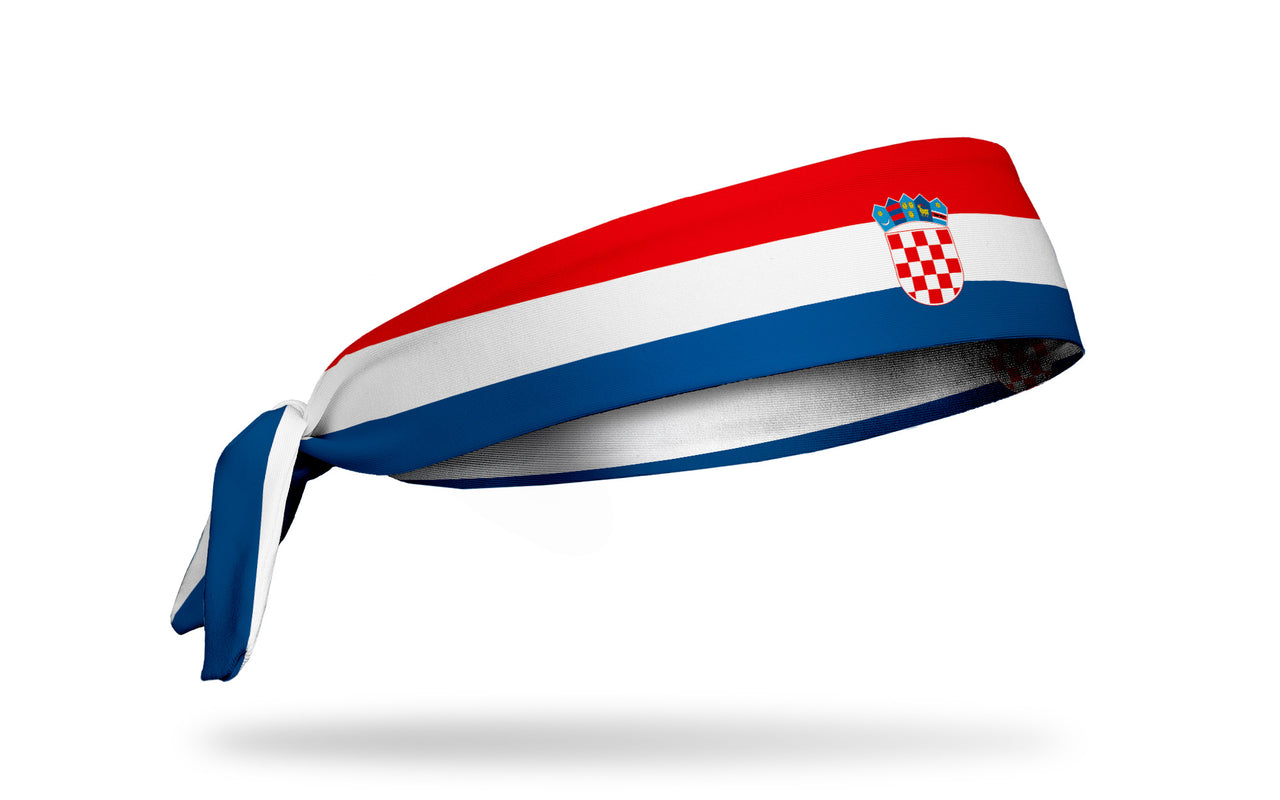 Croatia Flag Tie Headband