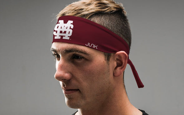 Mississippi State University: Baseball Maroon Tie Headband