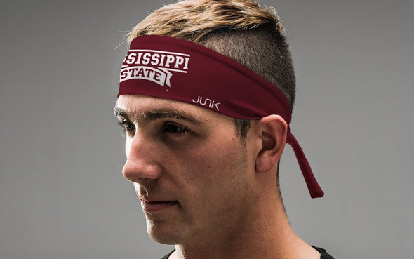 Mississippi State University: Wordmark Maroon Tie Headband