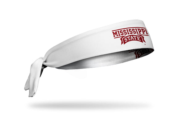 Mississippi State University: Wordmark White Tie Headband