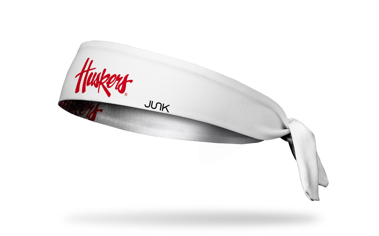 University of Nebraska: Huskers White Tie Headband