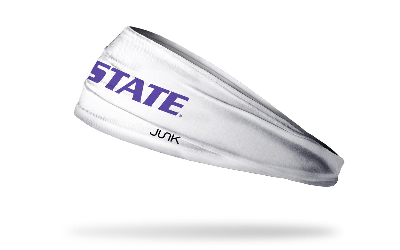 Kansas State University: Wordmark White Headband