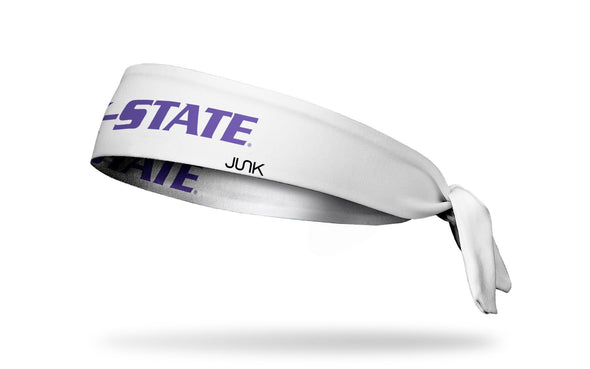 Kansas State University: Wordmark White Tie Headband
