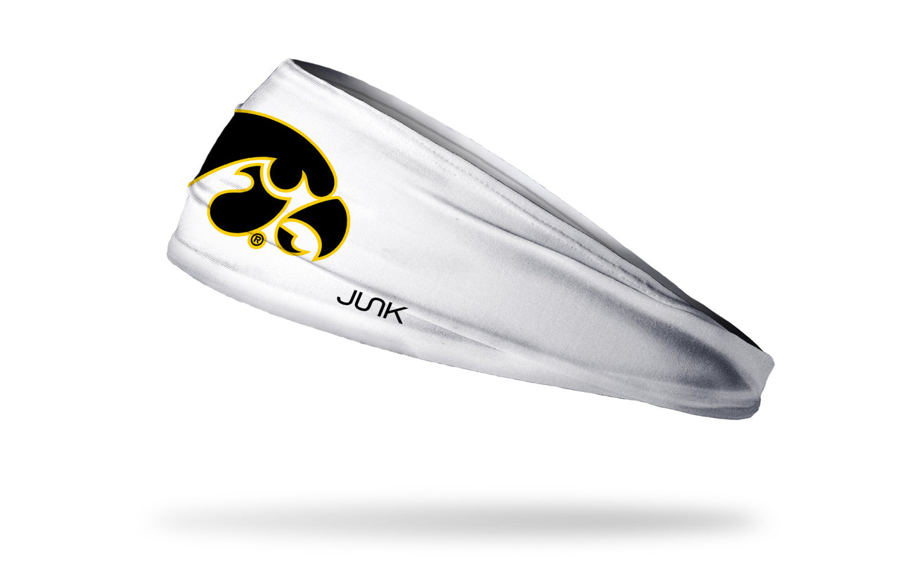 University of Iowa: Tiger Hawk White Headband