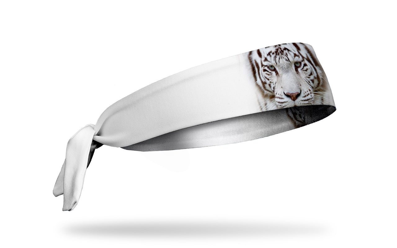 White Bengal Tiger Tie Headband